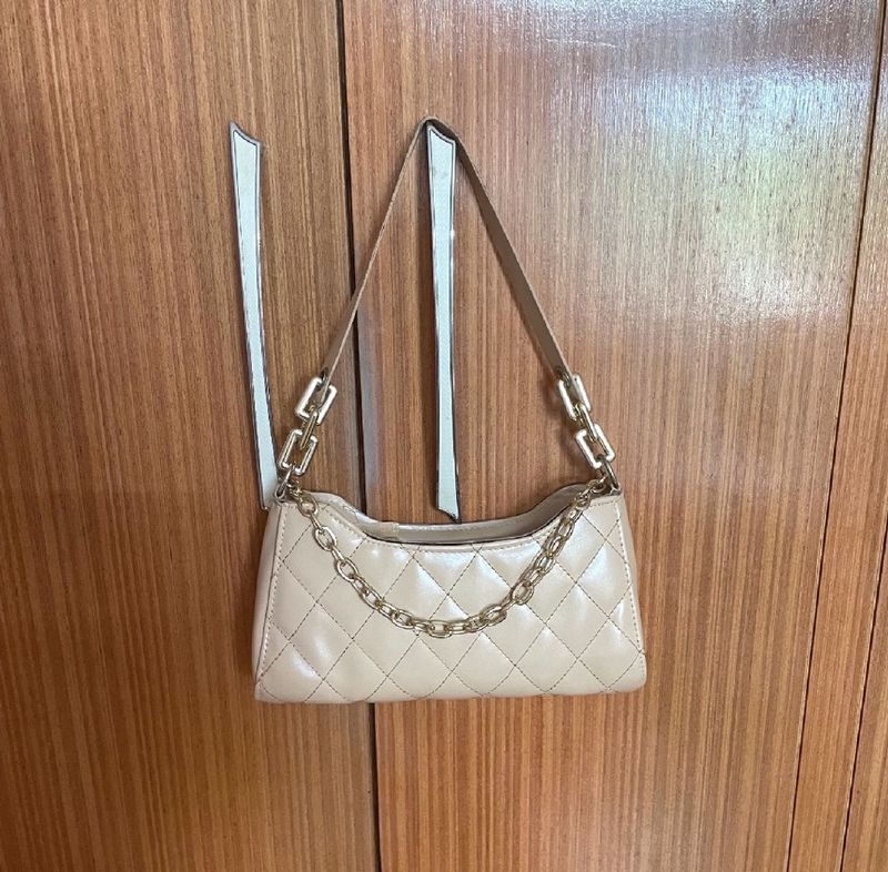 Beige Handbag