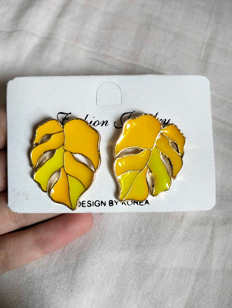 Korean Leaf Earrings