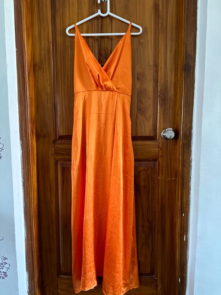 V Neck Long Gown