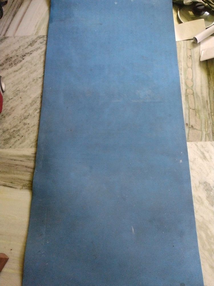 Blue Colored Yoga Mat