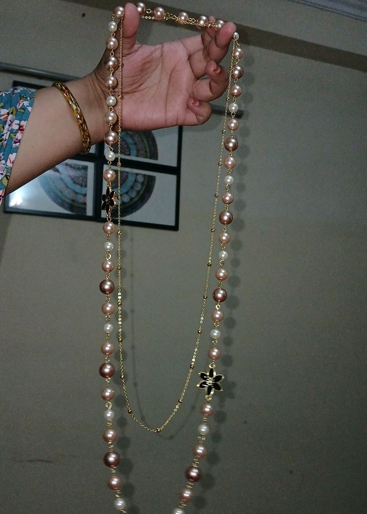 Pearl 2 Layer Necklace