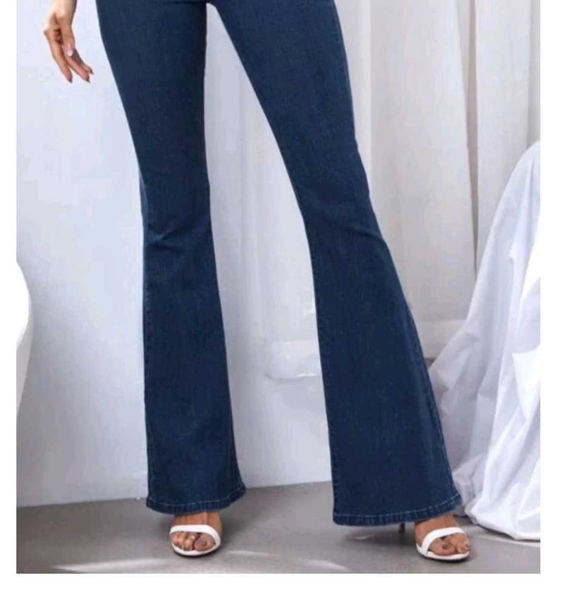 Dark Blue Flared Jeans