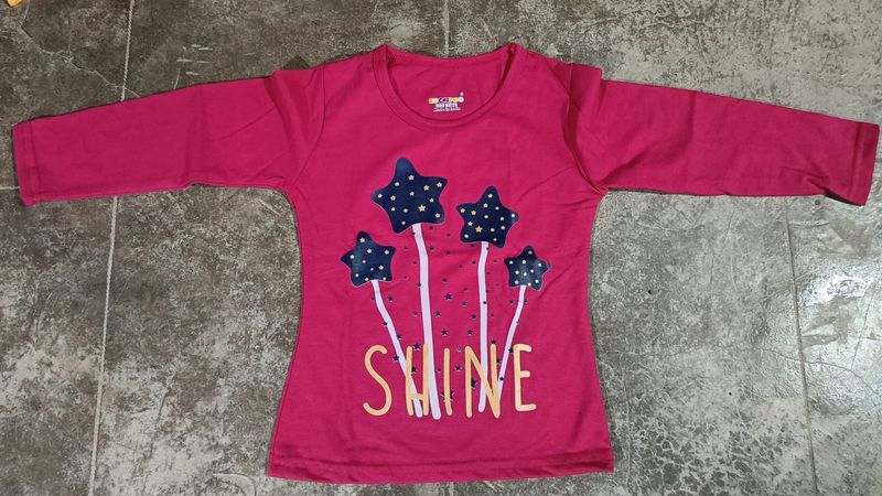 Printed Crew Neck T-shirt 2-3Y