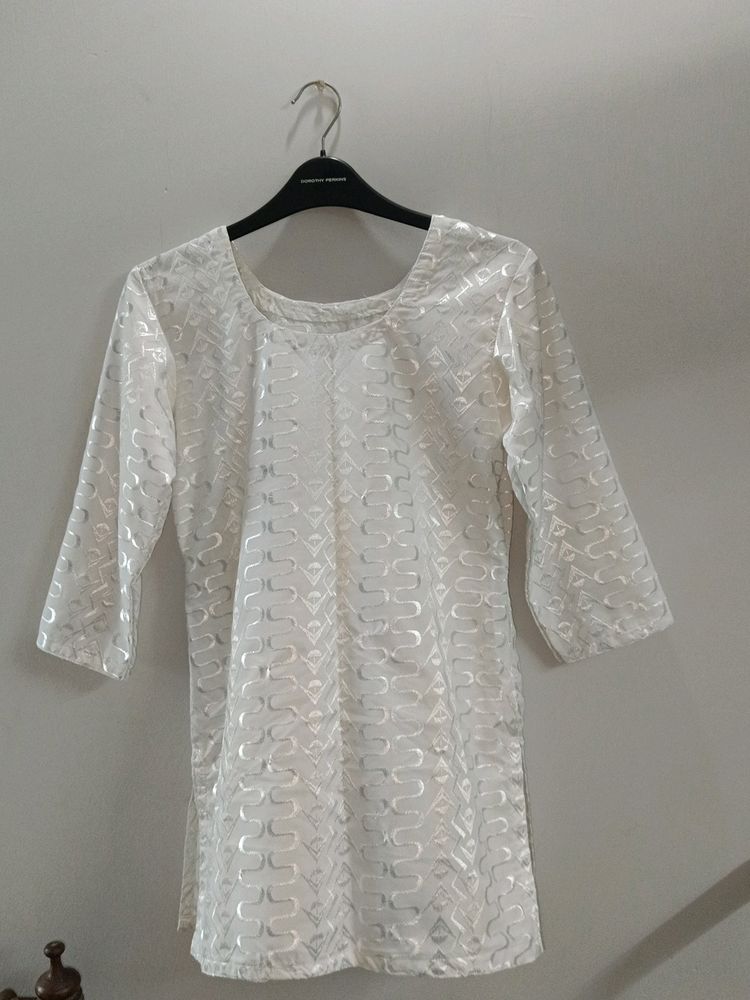 Short White Kurta