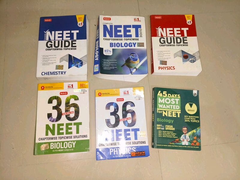 MTG Neet Guide, 36 & Physics Wallah Book (Imp)