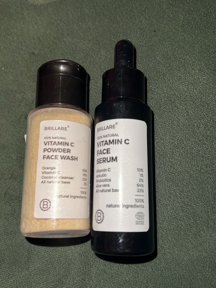 Combo Brillare Face Serum & Powder Facwash