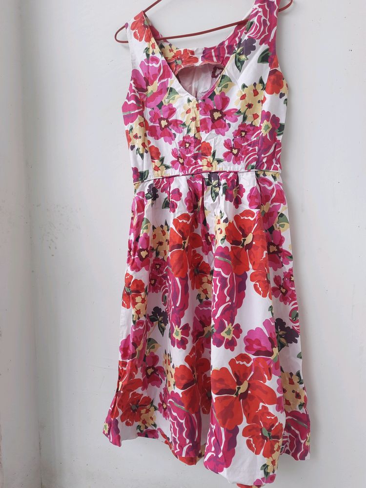 Floral Midi Dress Women