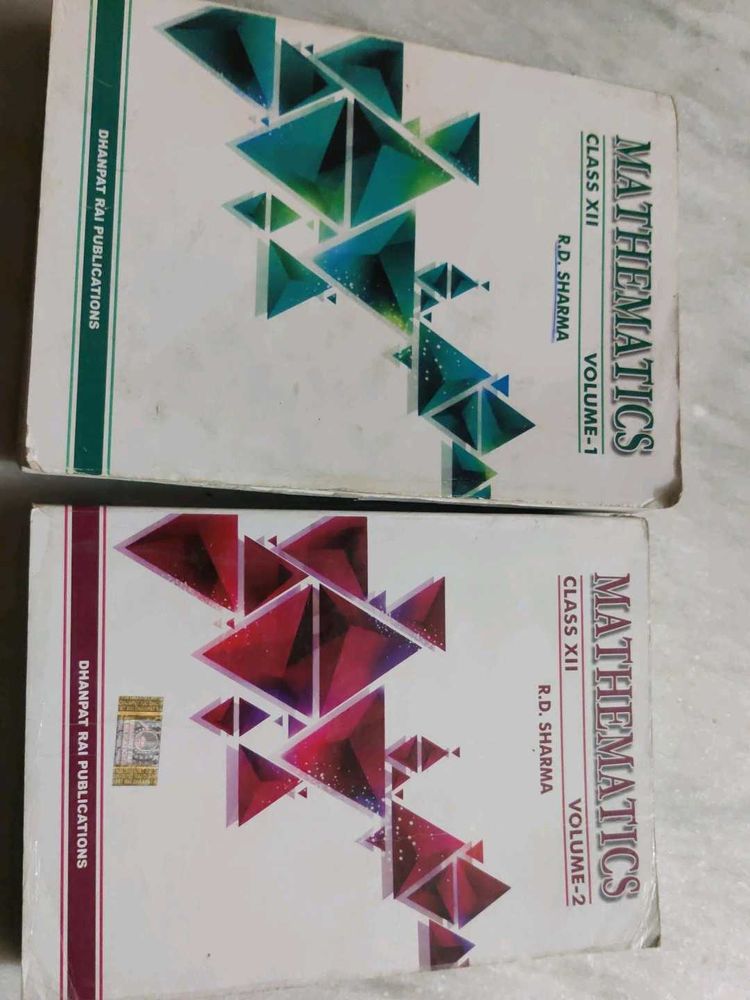 RD SHARMA VOLUME 1&2 12TH CLASS