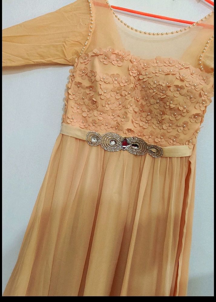 Gown -orange Yellow Colour