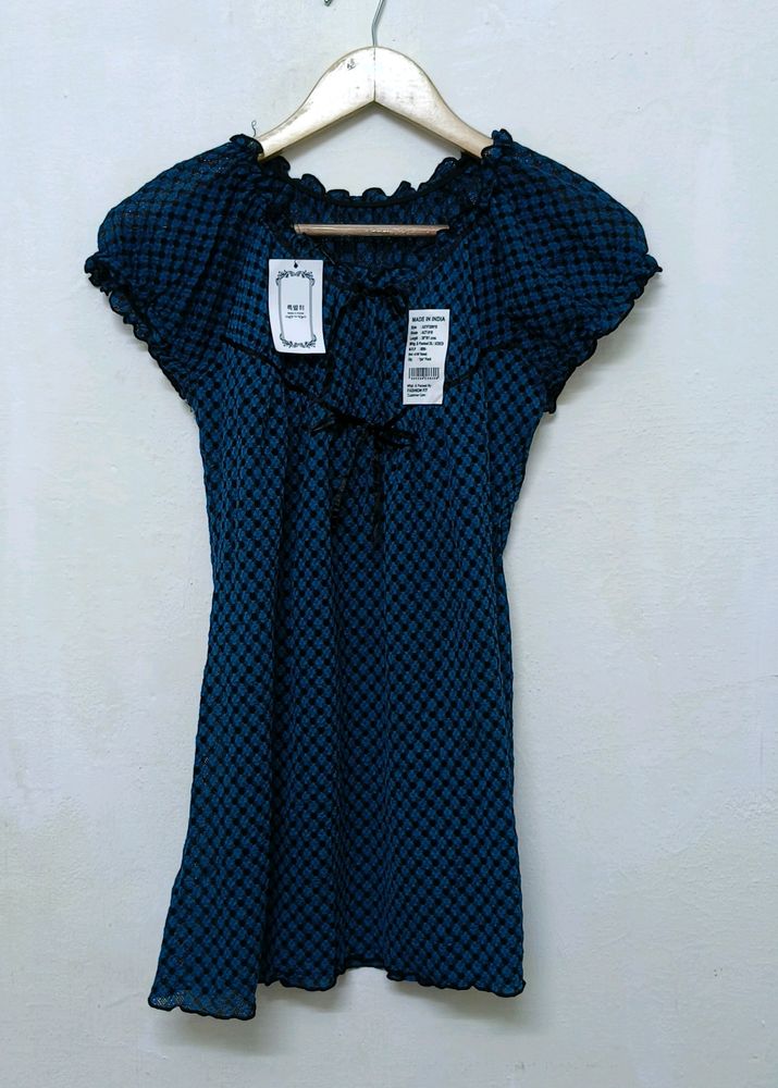 Trendy New Blue Y2K Top For Women