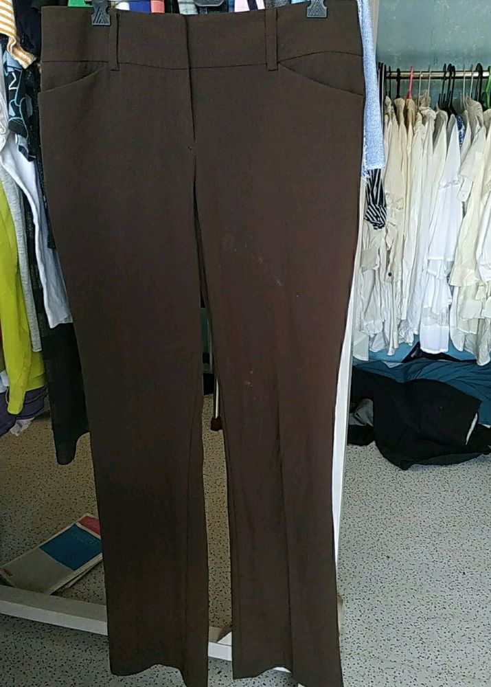 Brown Straight Pants