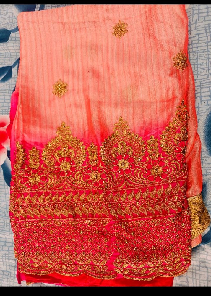 Heavy Embroidery Saree