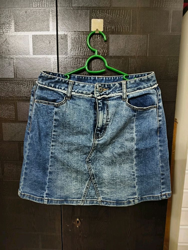 Denim Short Skir