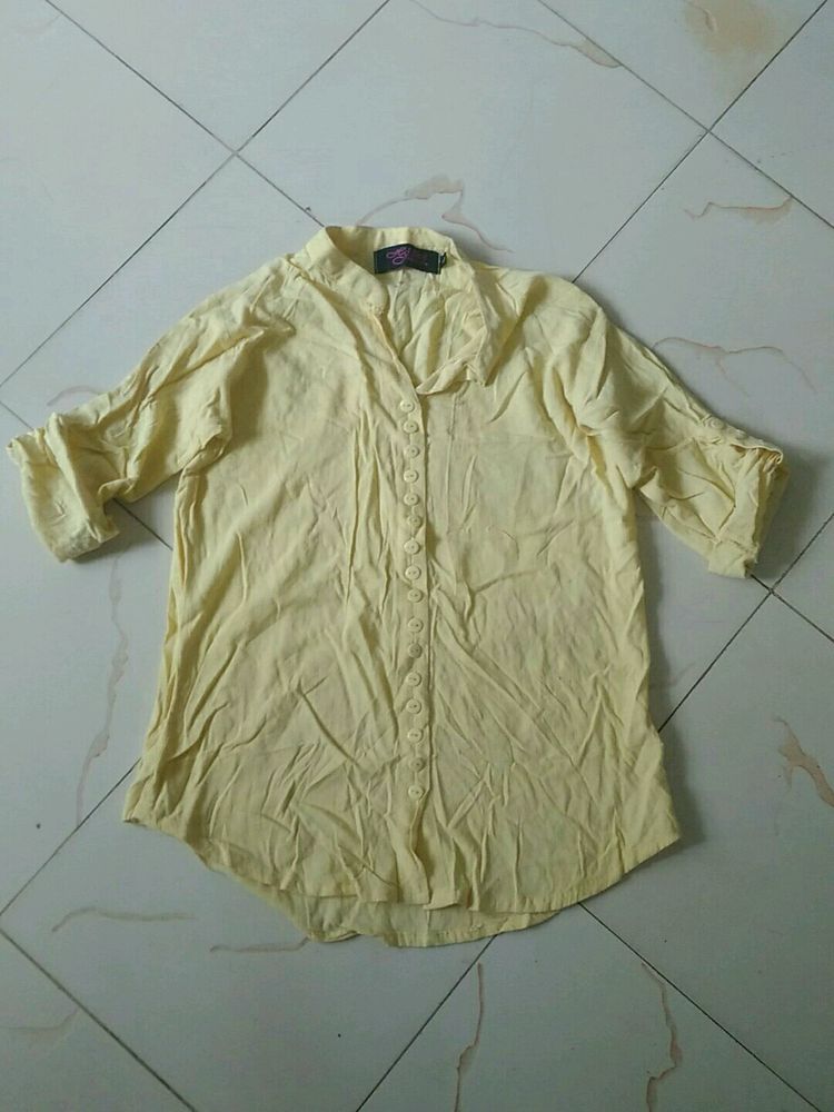 Yellow Top Like Shirt For Girls And Women