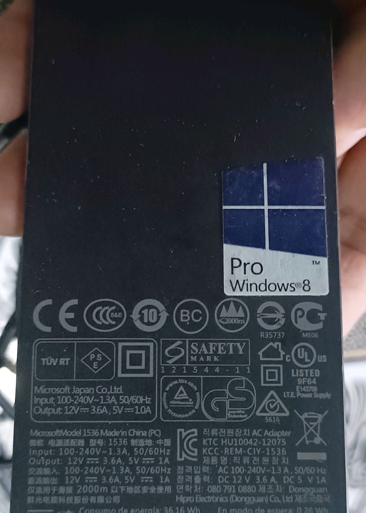 Microsoft Surface Pro & Pro2 Power Adapter1536