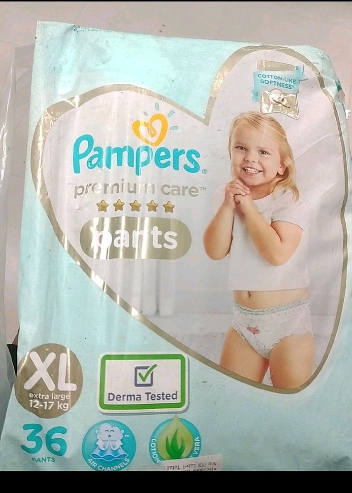 16 pcs xl size pampers Only 499 (MRP-1099)