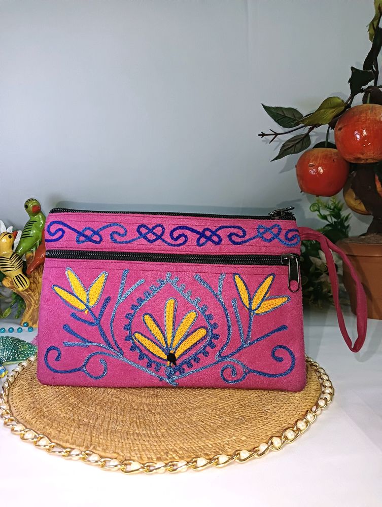 Purse Handcrafted With Natural Fabric, Small Size