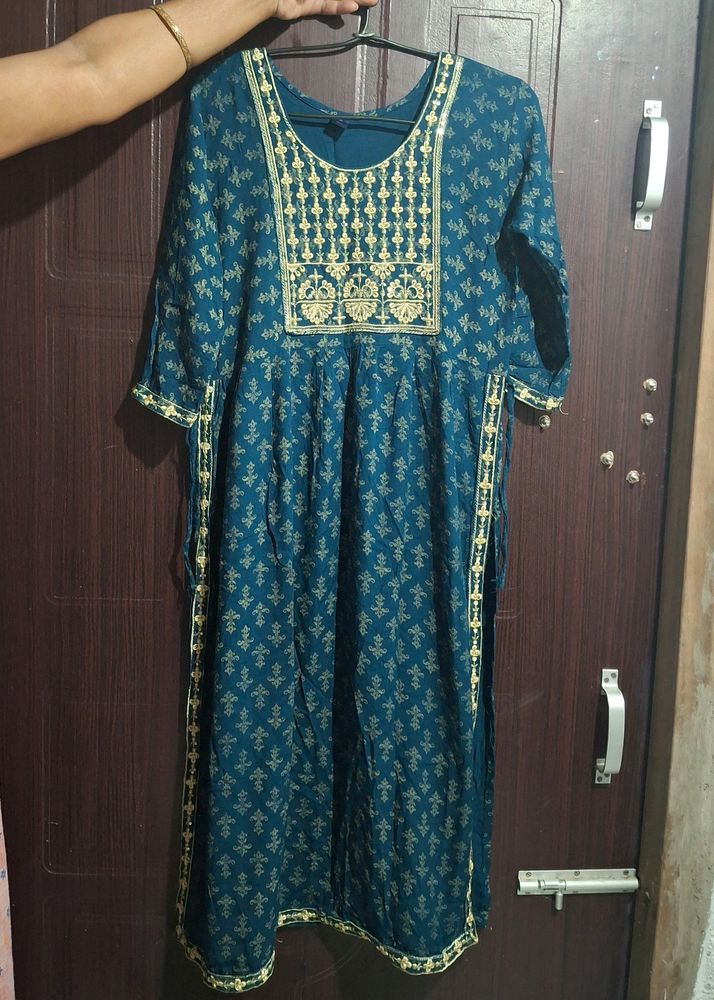 Teal Kurta