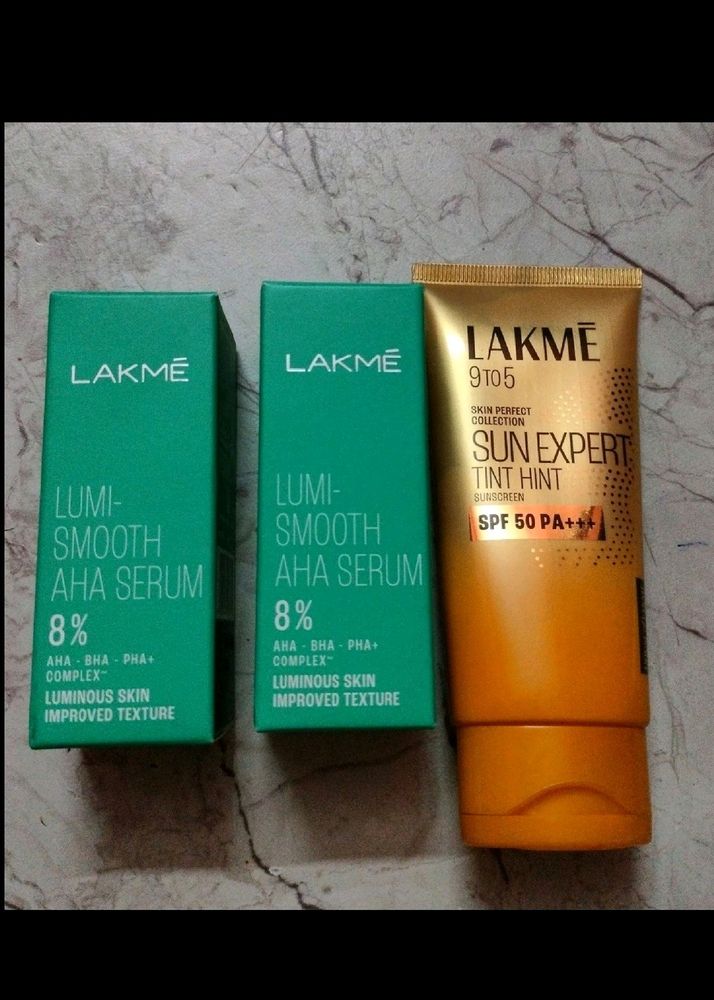 2 Face Serum & Sunscreen