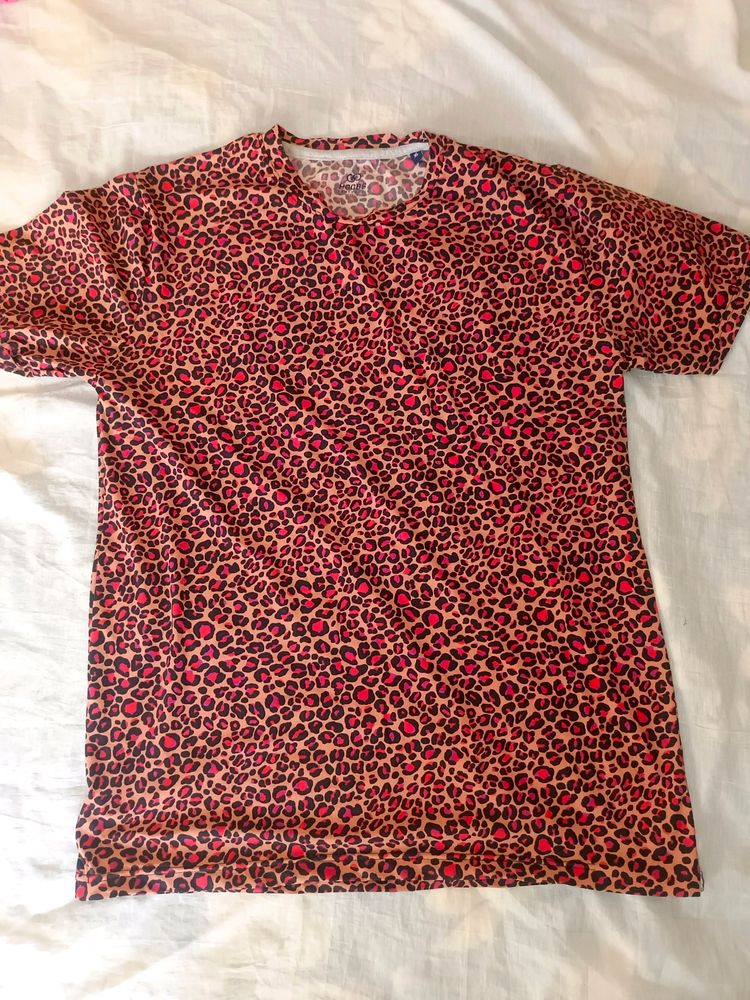 Cheetah Pattern T Shirt