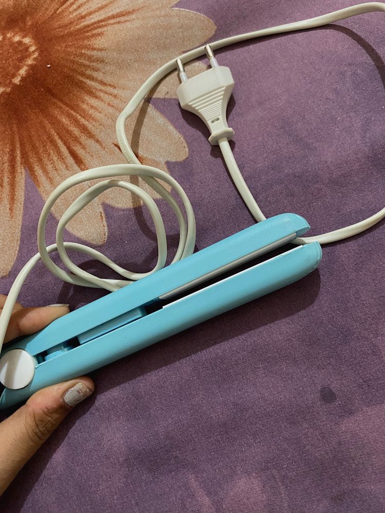 Mini Hair Straighter And Curler Travel Friendly