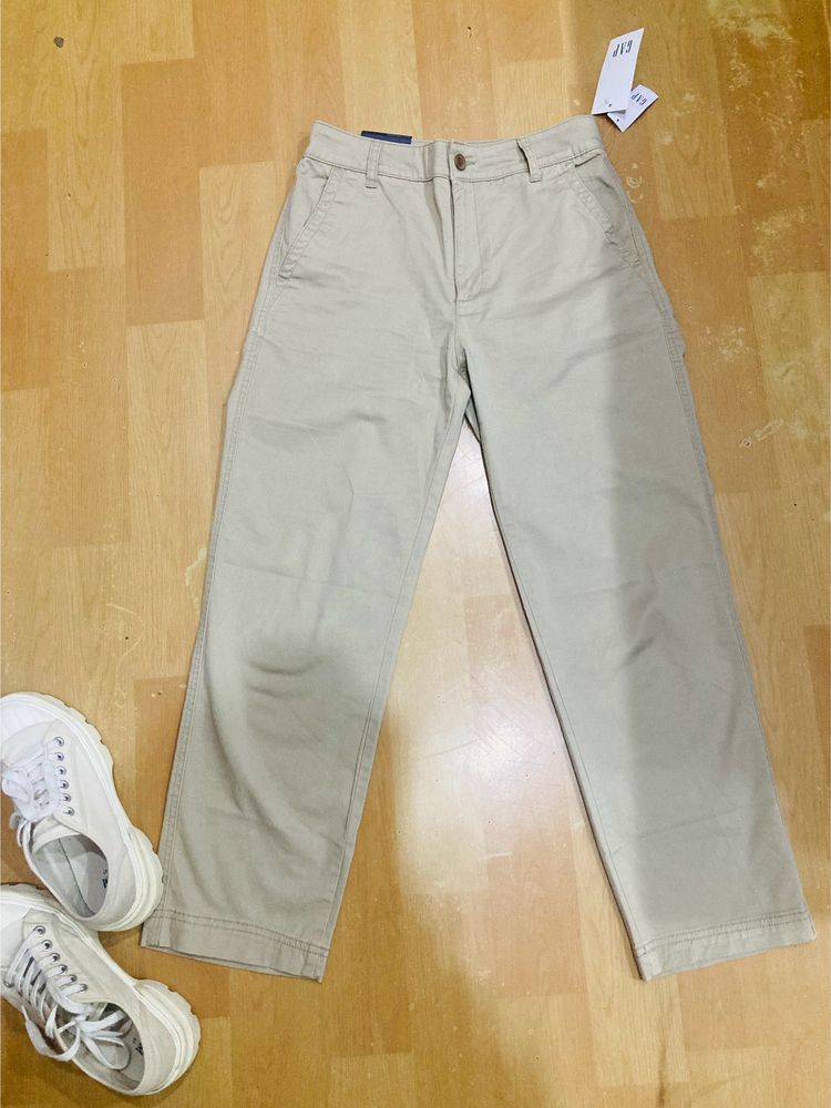 Gap NWOT GIRLFRIEND Khaki Trousers For Women