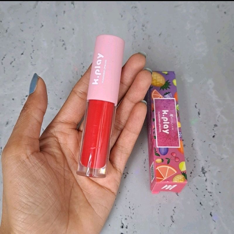 Myglamm K Play Flavoured Lip Gloss Raspberry Punch