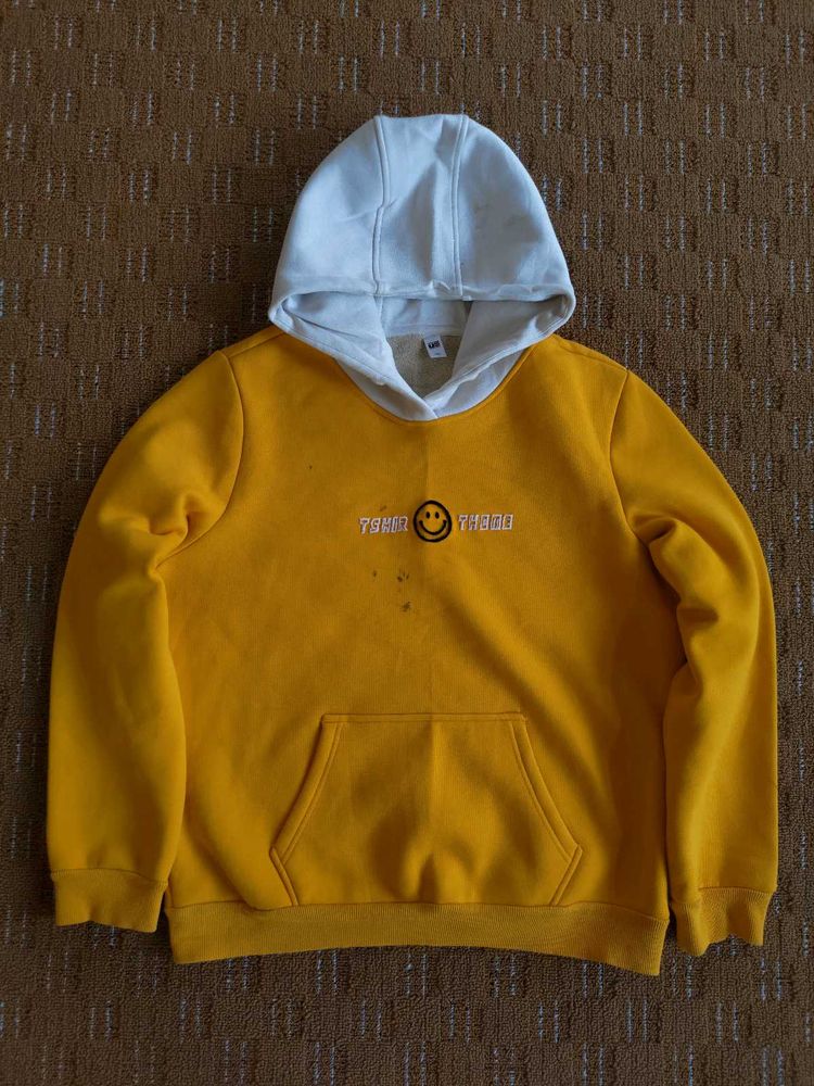 HEAVY FUR MUSTARD HOODIE