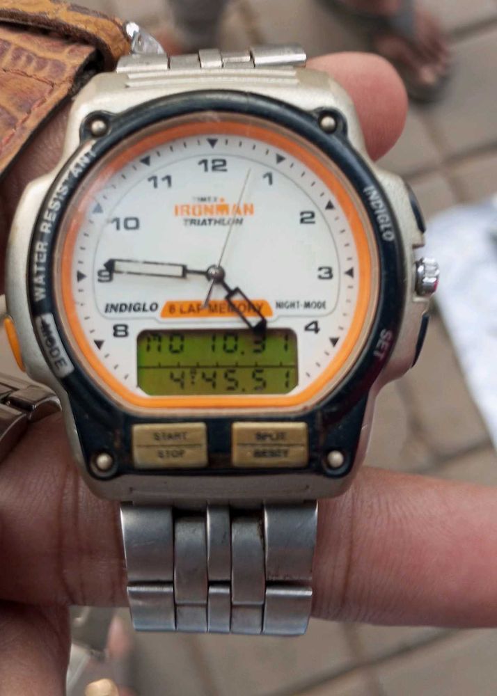 Vintage 1990s Timex Ironman Triathlon 100M Analog