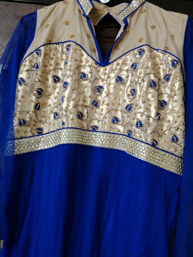 Royel Blue Anarkali Kurti