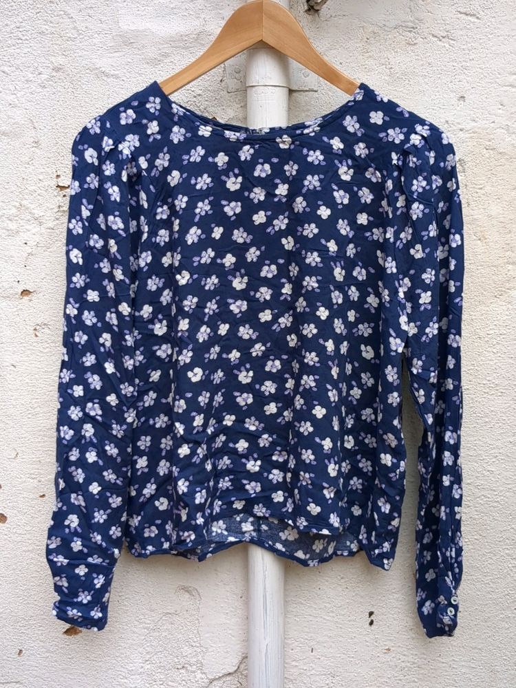 Blue Flowers Top