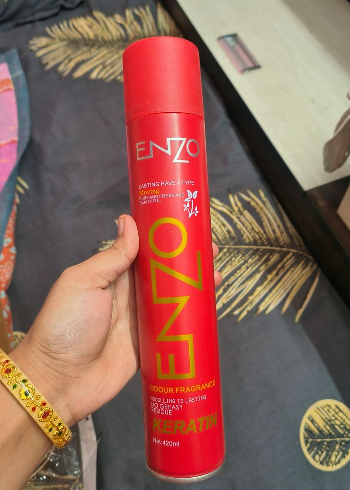 Enzo Keratin Long Lasting Hold Strong Hair Spray