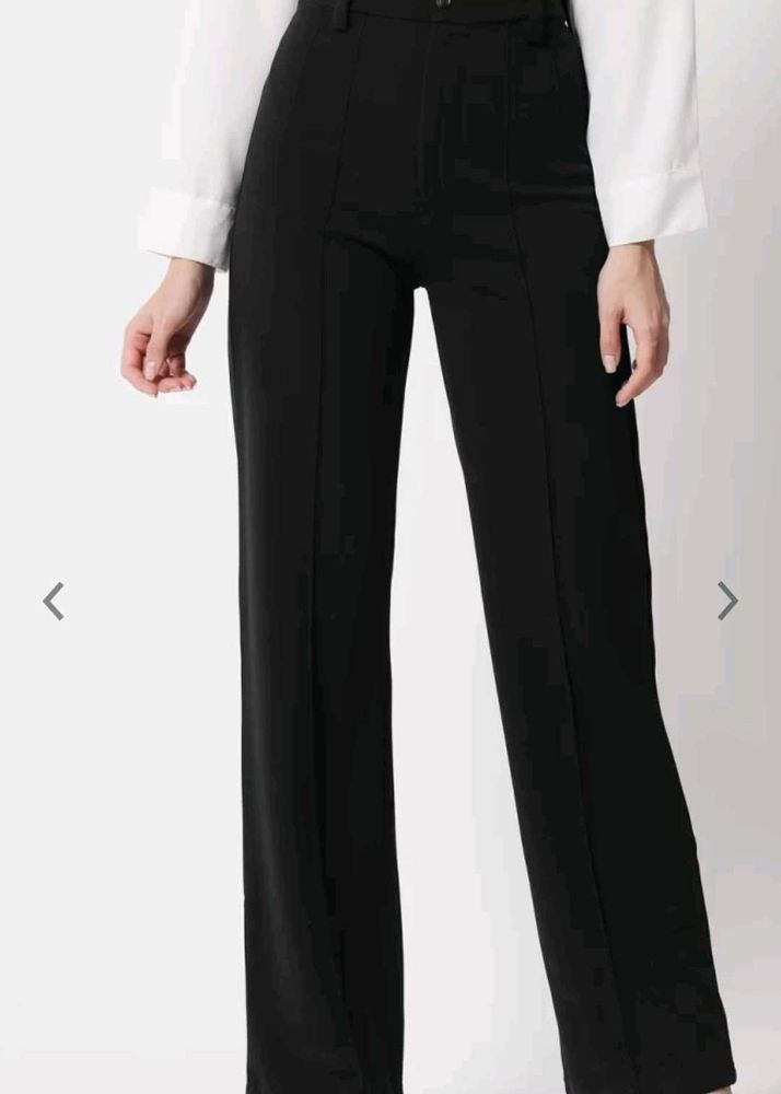 Straight Fit High Rise Office Trouser