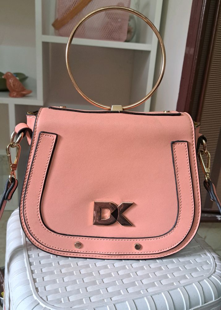 Diana Korr Peach Handheld/ Sling Bag