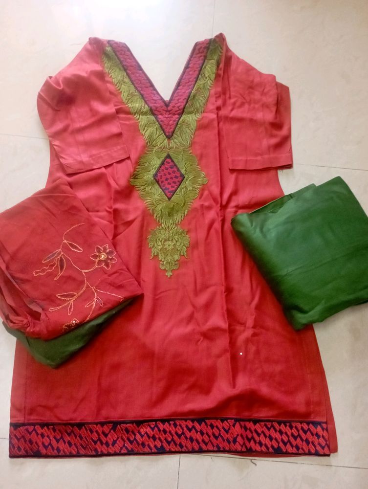 Beautiful Embroidered Wollen Suit