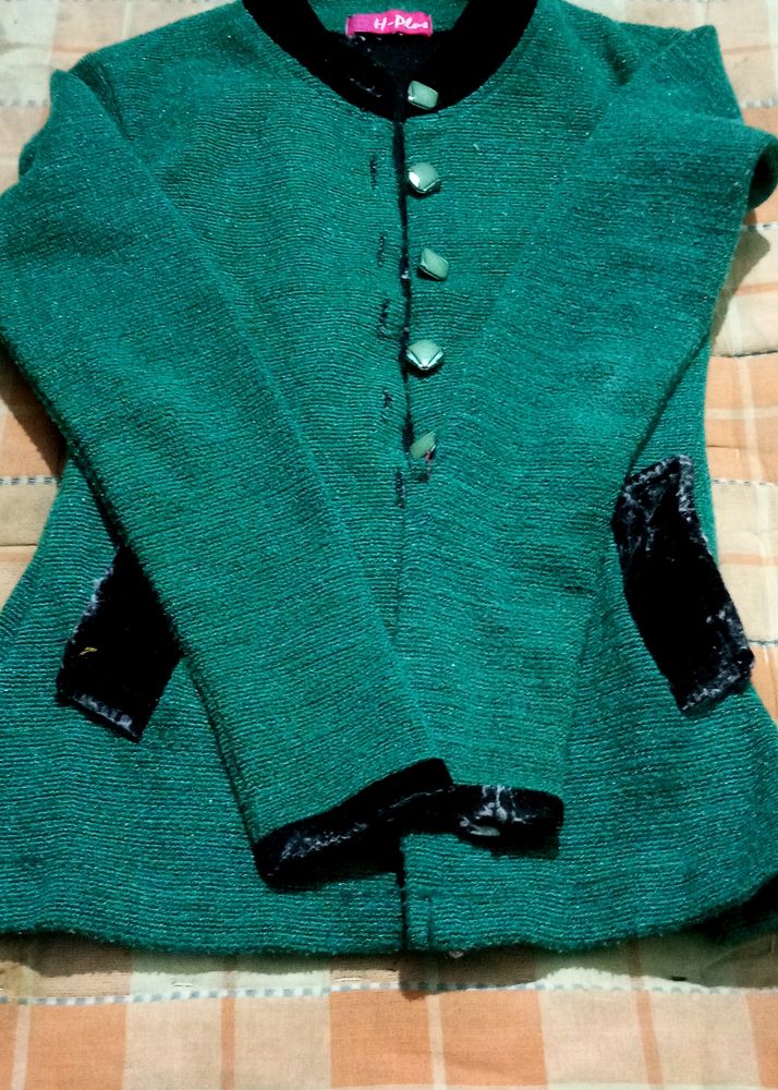 Women Green Sweater