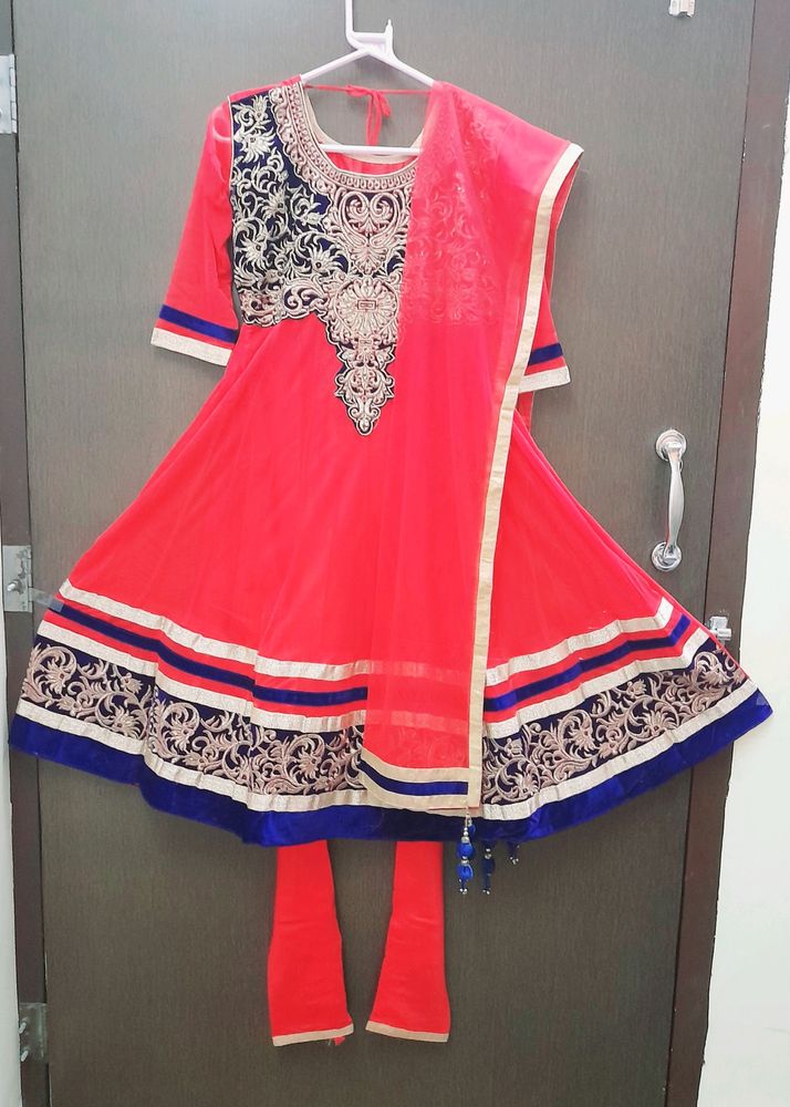 Women's Anarkali Suit With Dupatta, Leging(Pajami)