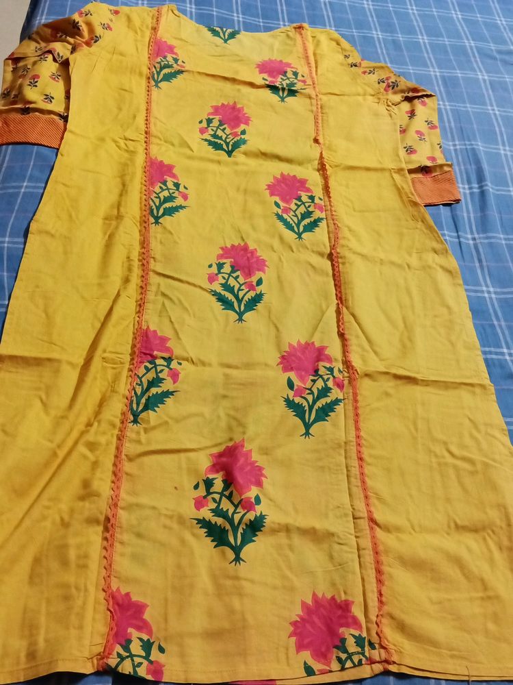 Beautiful Yellow Kurti