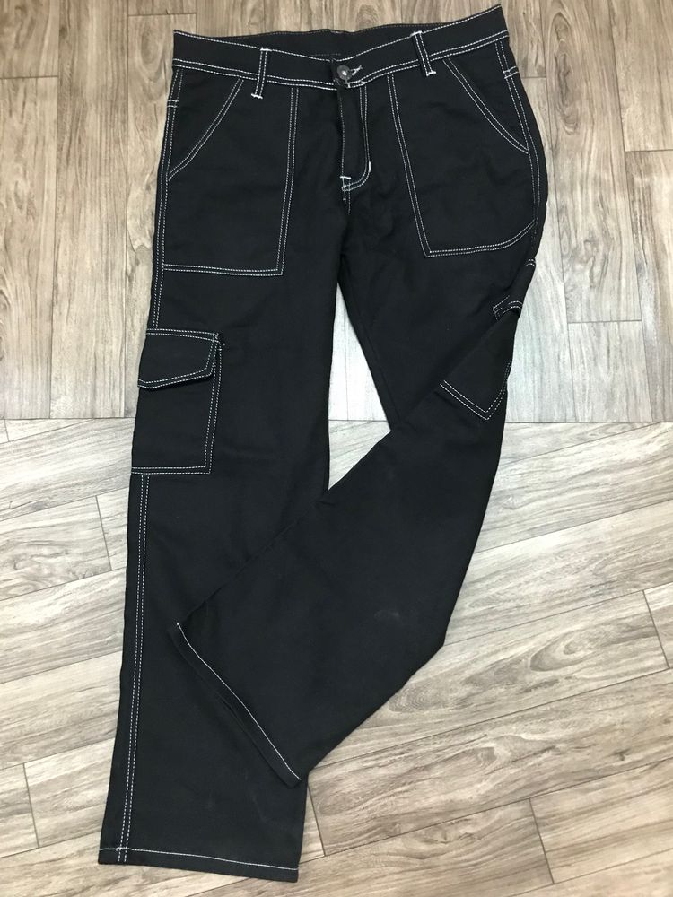 Black 30 Girls Cargo Jeans