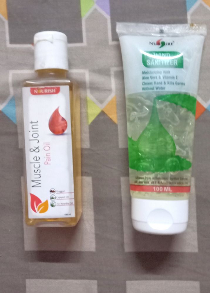 Combo Of Nourish Pain Oil And Hand Wash