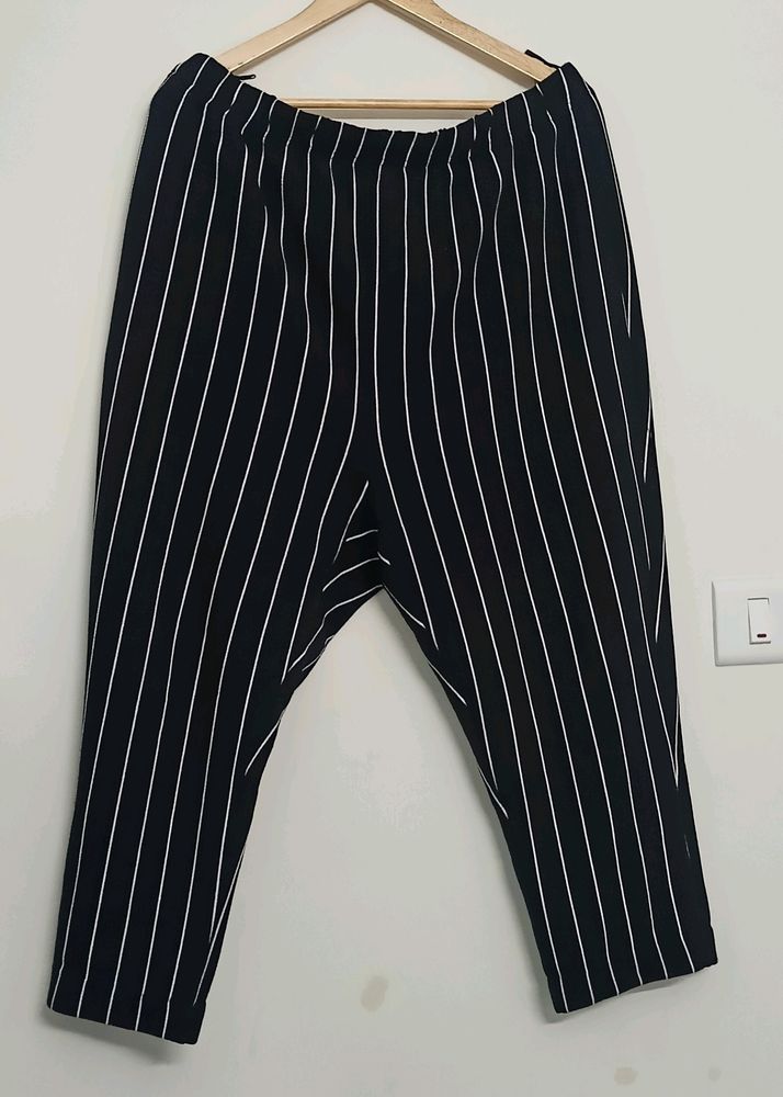 Black Stripe Pant