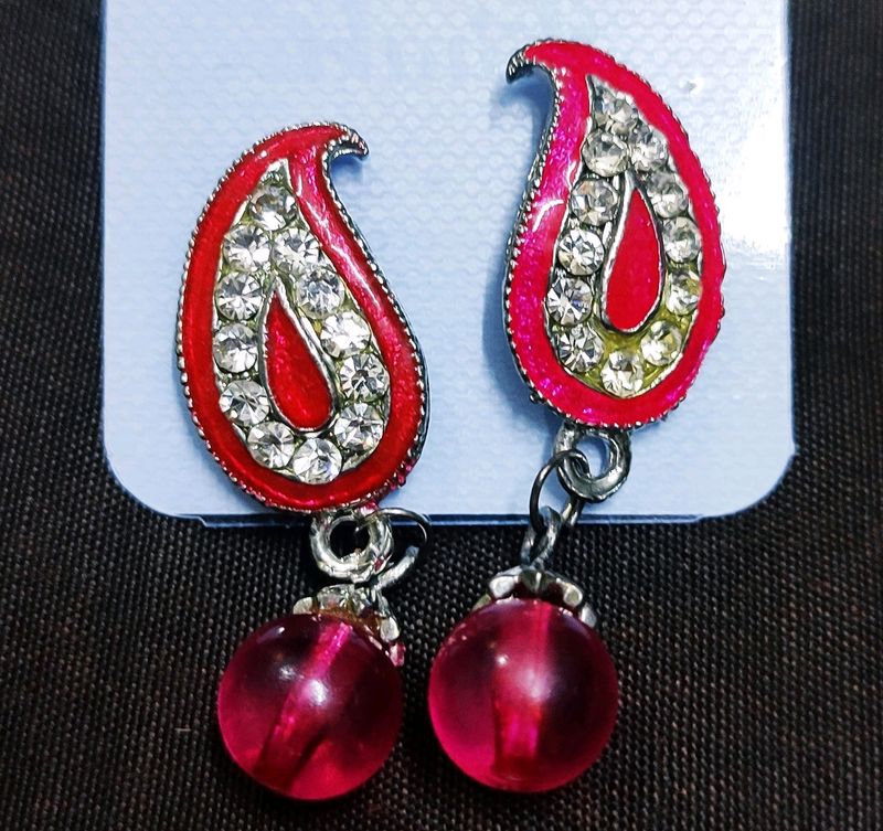 Pink Traditional Earings