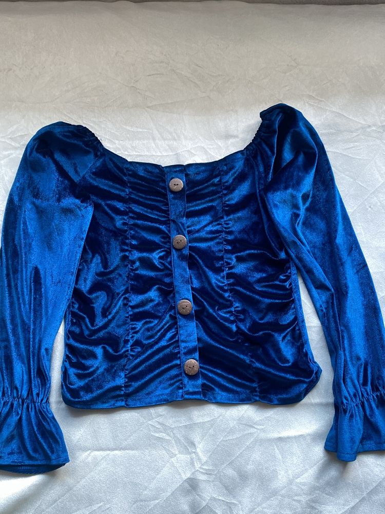 Pretty Velvet Women Top