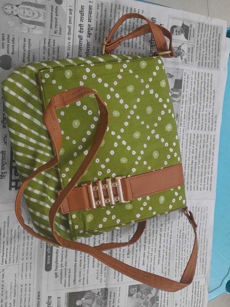 Light Green Sling Bag