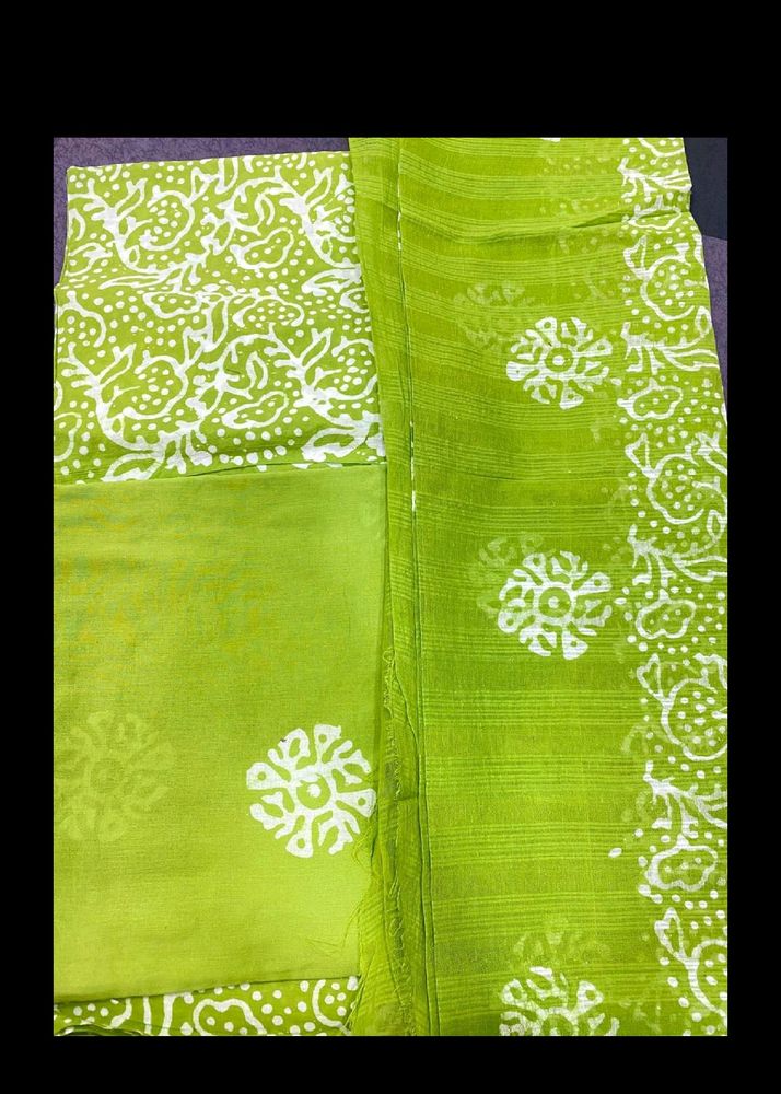 Batik Suit Lime Green 💚 Colour