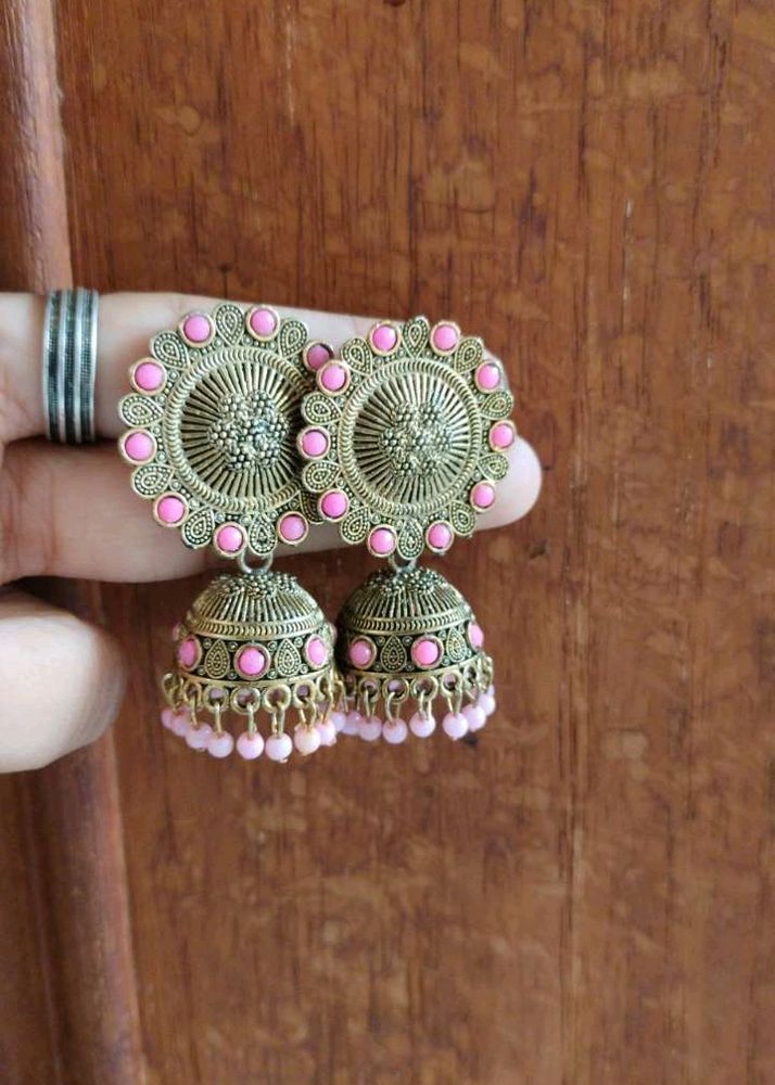 Oxidised Jhumka