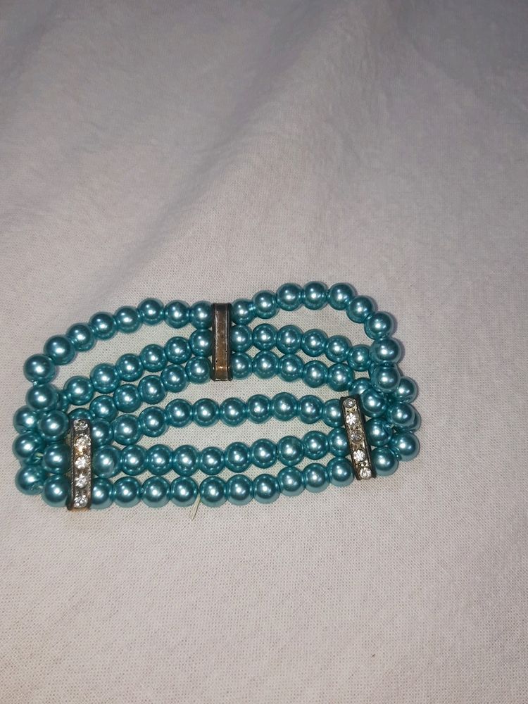 Blue Pearl Bracelet