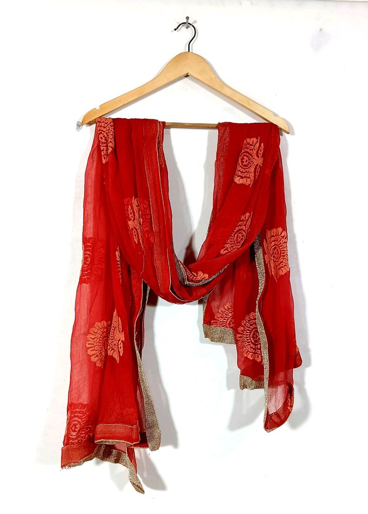 Red & Gold Dupatta (Women)