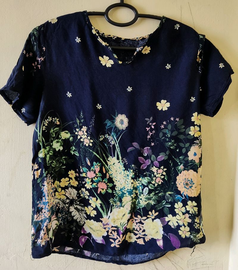 Beautiful Flower Print Top