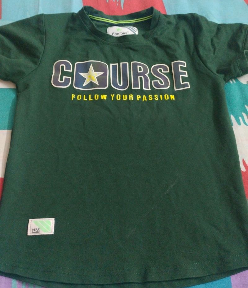 Dark Green Tshirt For Kid